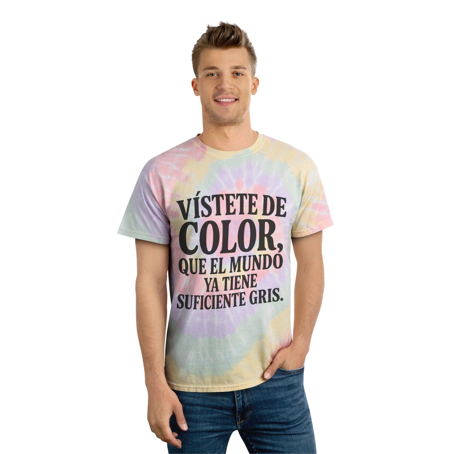 Spiral Tie-Dye Tee - Vístete de Color | Festival Shirt, Summer Outfit, Artistic Gift, Vibrant Boho Fashion