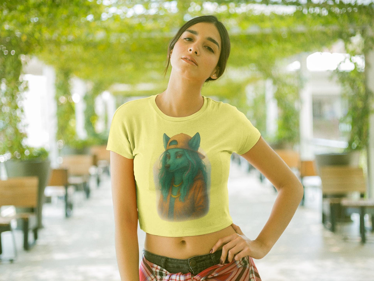 Emotional Urban Wolf Illustrated Tee - Bella Canvas 3001, Streetwear with Purpose, Gift for Strong Women, Fashion with Meaning, Feminine