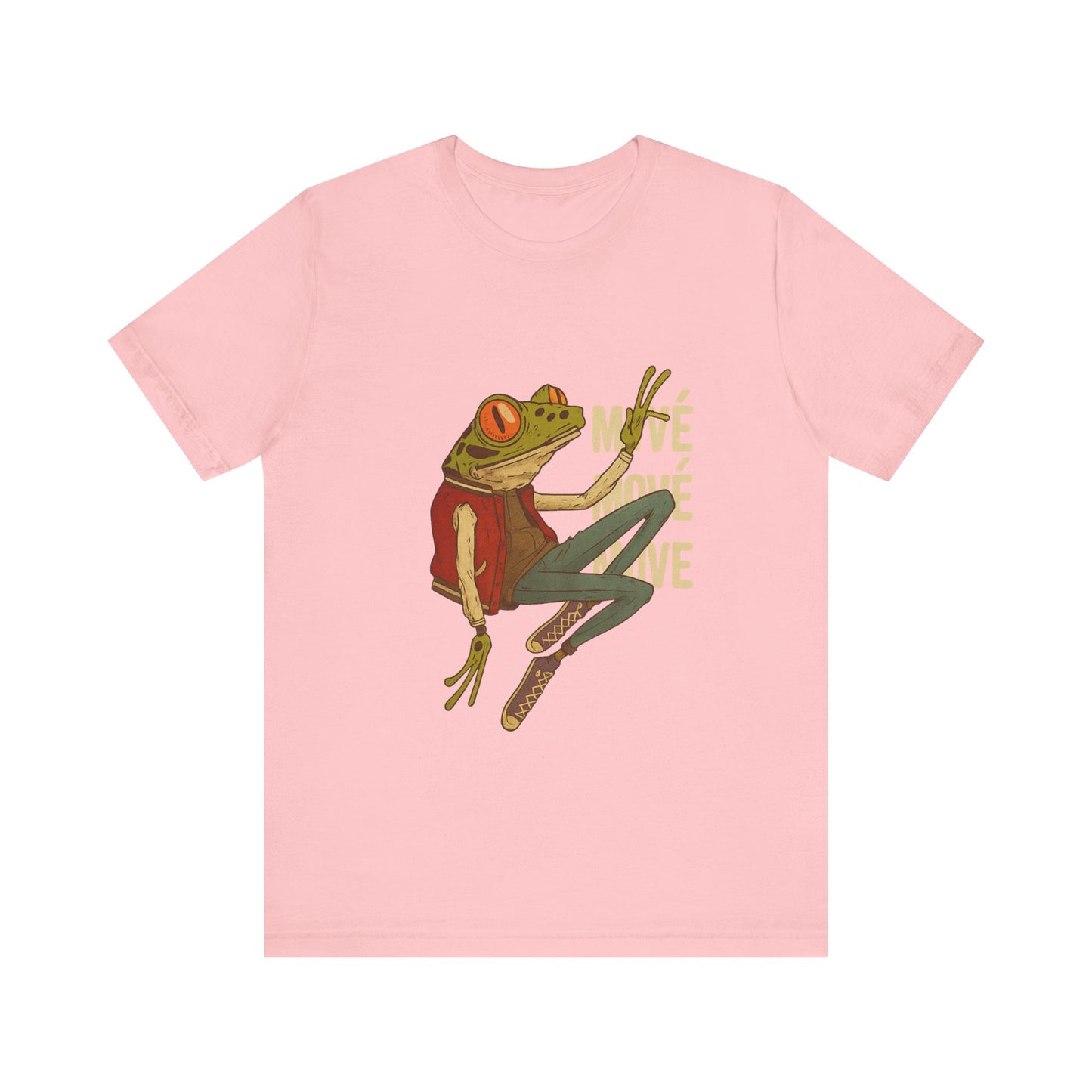 Street Routine Frog Unisex Jersey Short Sleeve Tee, Frog Lover Gift, Animal Print Shirt, Urban Frog Tee, Funny Amphibian Top, Streetwear