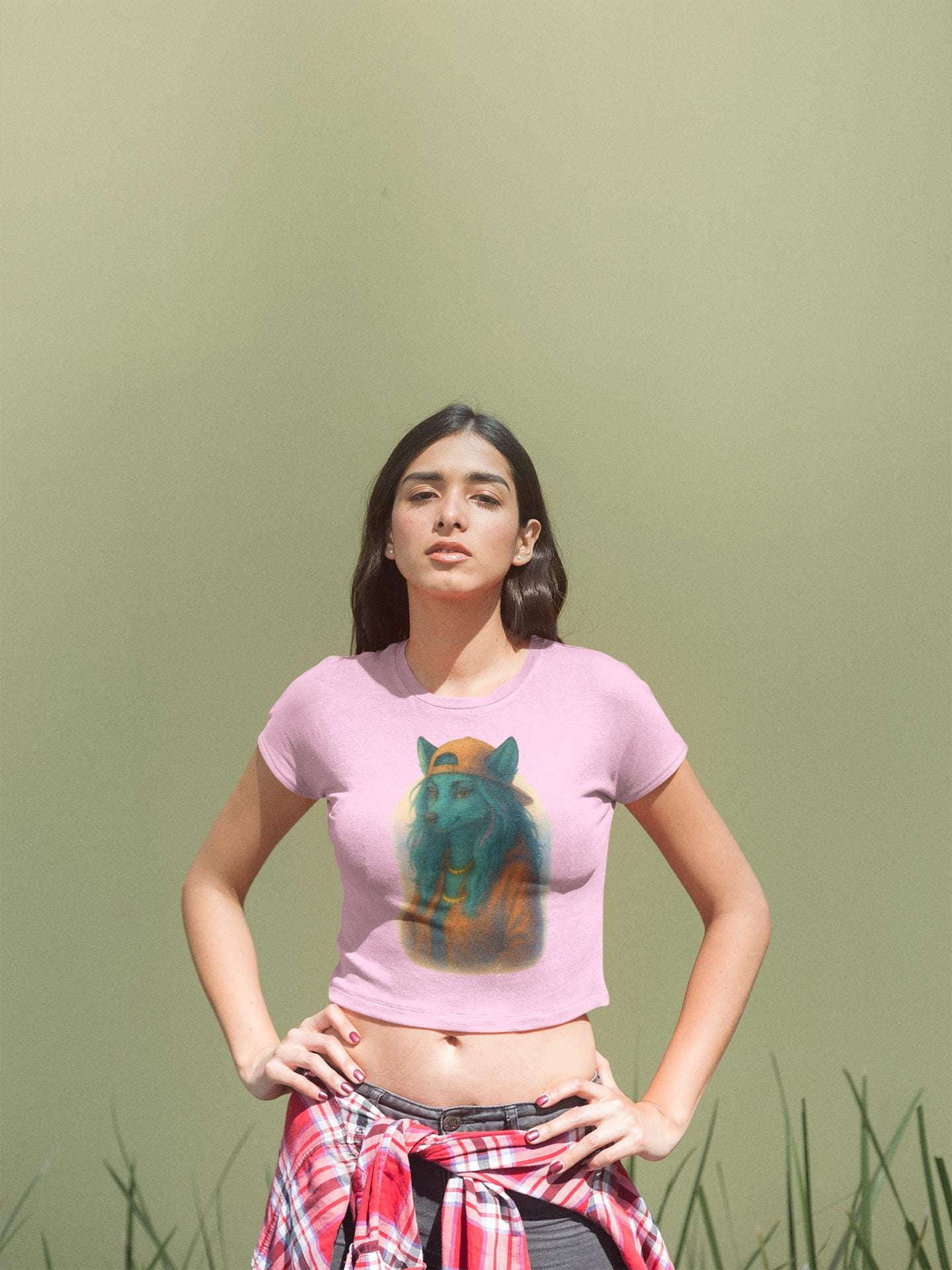 Emotional Urban Wolf Illustrated Tee - Bella Canvas 3001, Streetwear with Purpose, Gift for Strong Women, Fashion with Meaning, Feminine