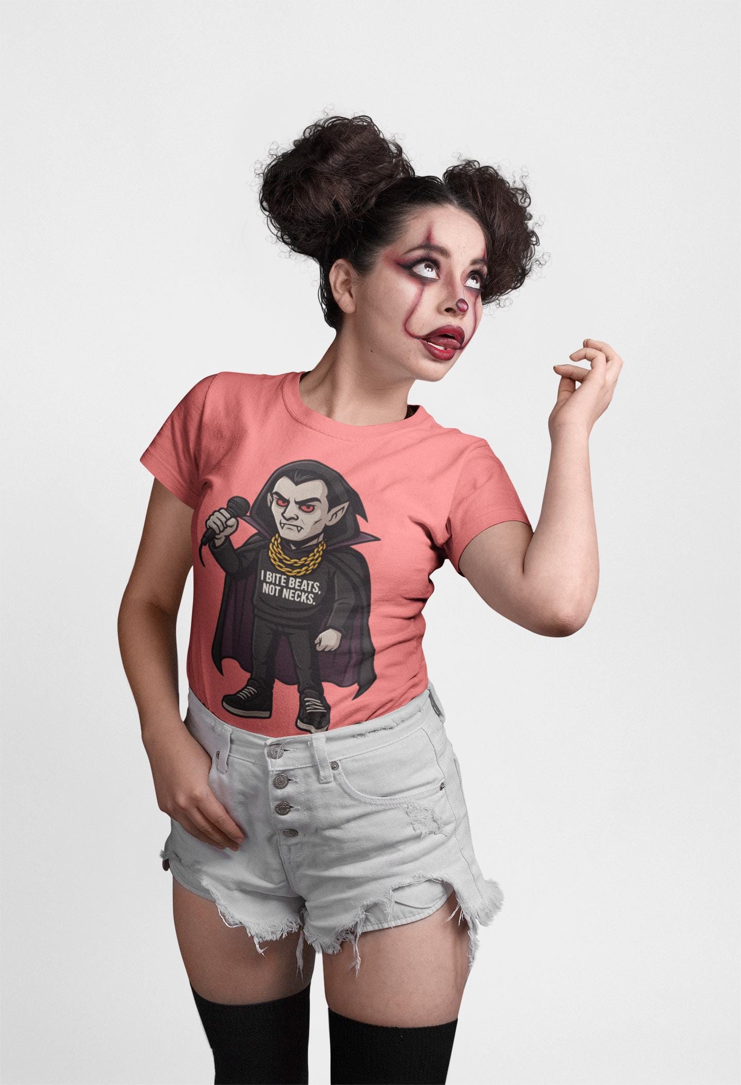 Vampire Trap King T-Shirt, Count Dracula Tee, Halloween Music Festival Shirt, Unisex Cotton Top