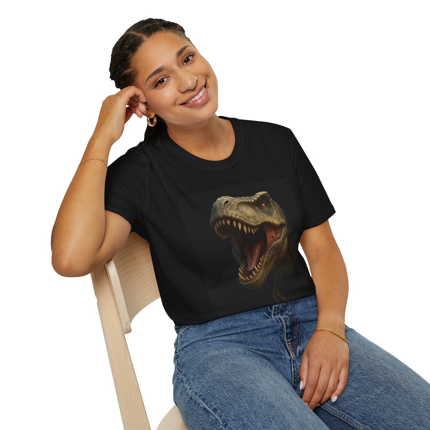 Dinosaur Roar Unisex T-Shirt, Fun Gift for Dino Lovers, Graphic Tee for Kids and Adults, Great for Parties, Birthday, Casual Wear