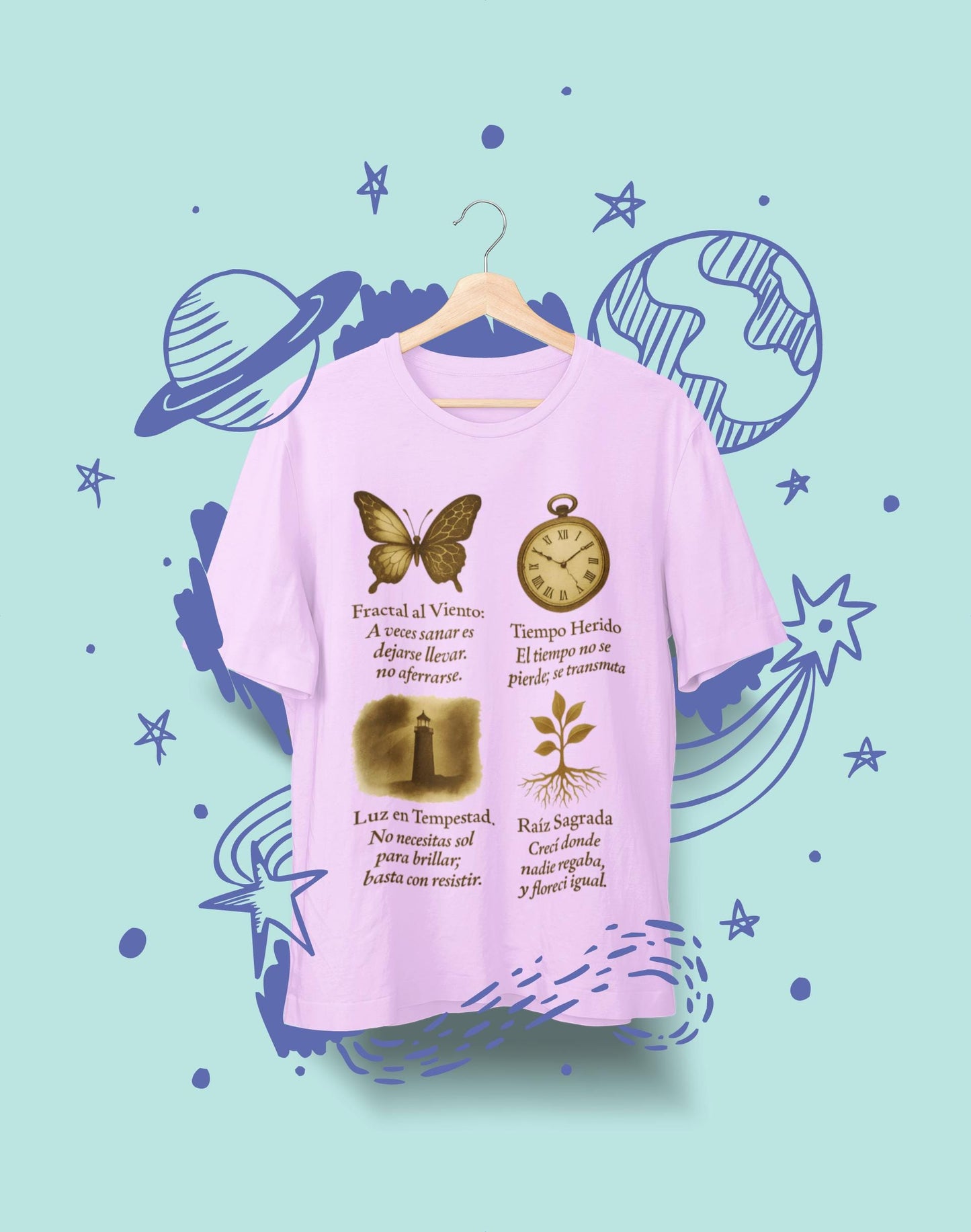 Butterfly Clock T Shirt, Symbolic Art Tee, Resilience & Healing Shirt, Unisex Gift, Vintage Nature Aesthetic, Emotional Design
