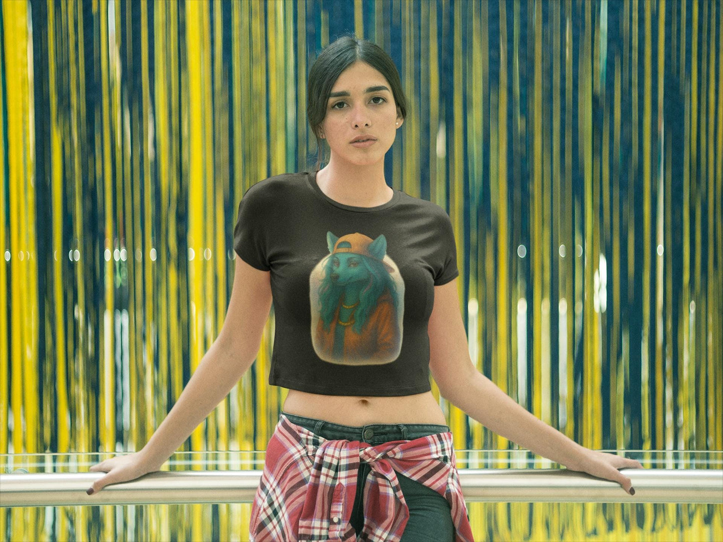 Emotional Urban Wolf Illustrated Tee - Bella Canvas 3001, Streetwear with Purpose, Gift for Strong Women, Fashion with Meaning, Feminine