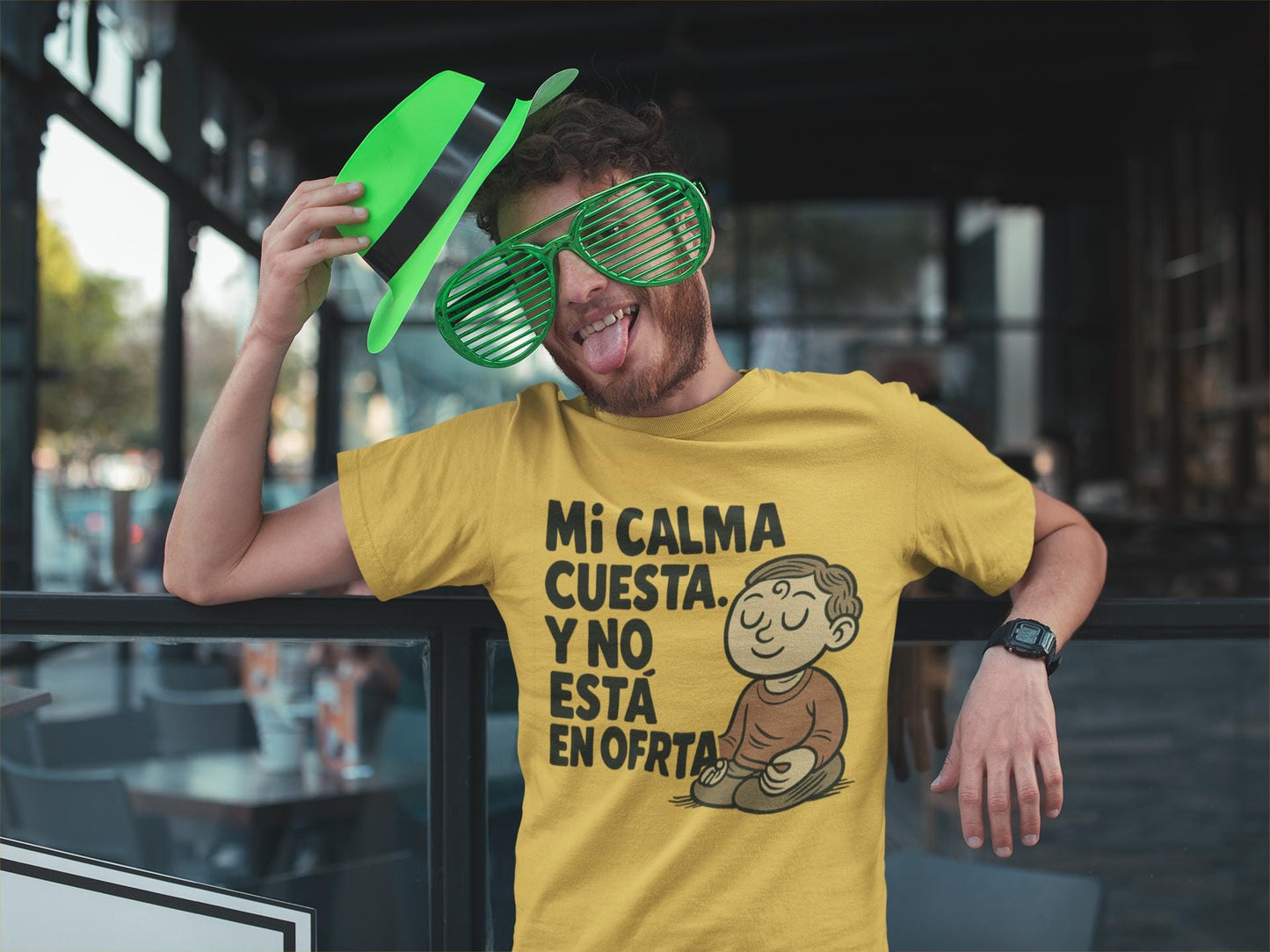 Unisex Softstyle T-Shirt 'Mi calma cuesta Y no está en oferta' - Sarcasmo elegante, autocuidado, frase poderosa, ilustración moderna,