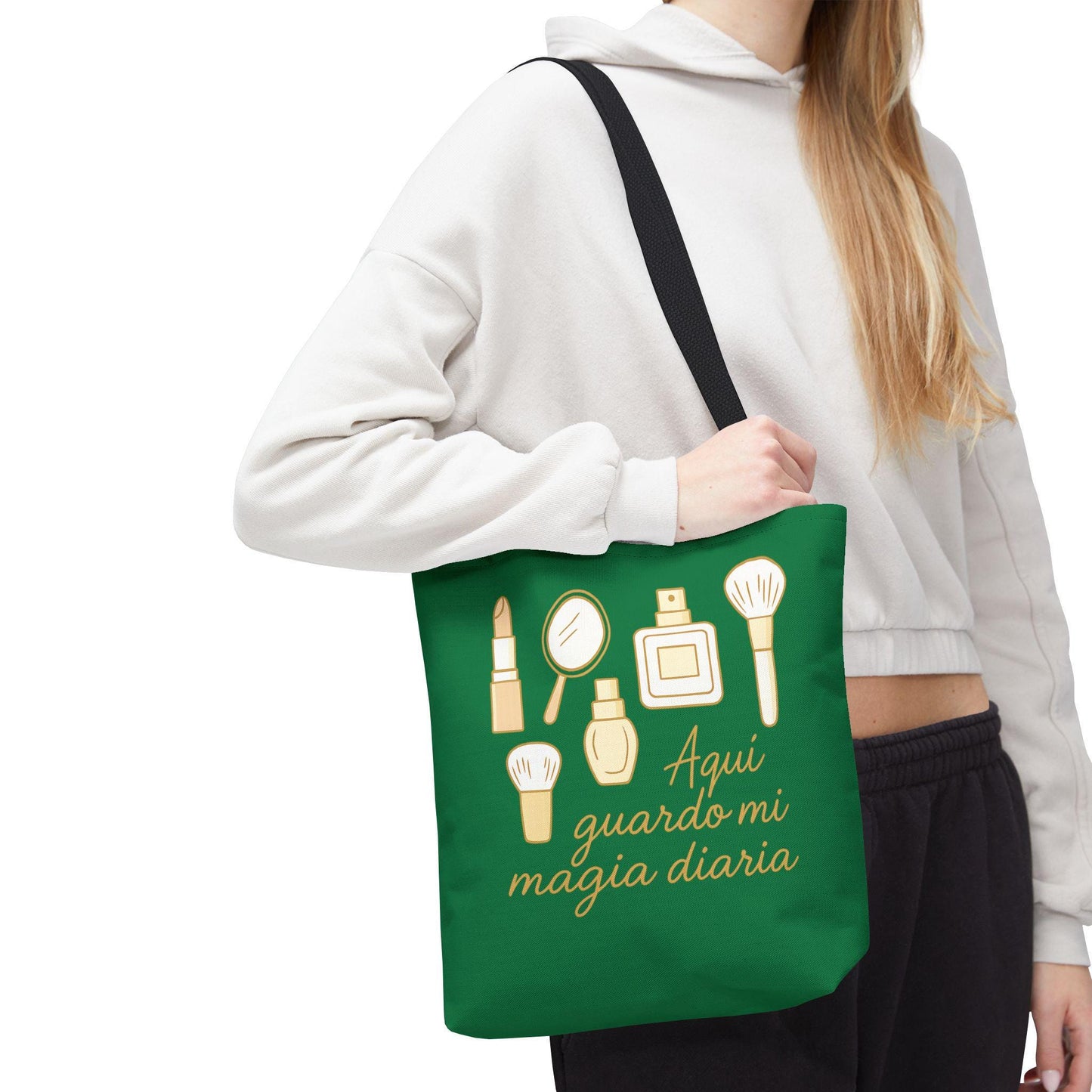 Cosmetic Tote Bag - 'Aquí guardo mi magia diaria' | Beauty Lover Gift | Feminine Mystery Bag, Makeup Tote Bag, Cosmetic Organizer, Beauty