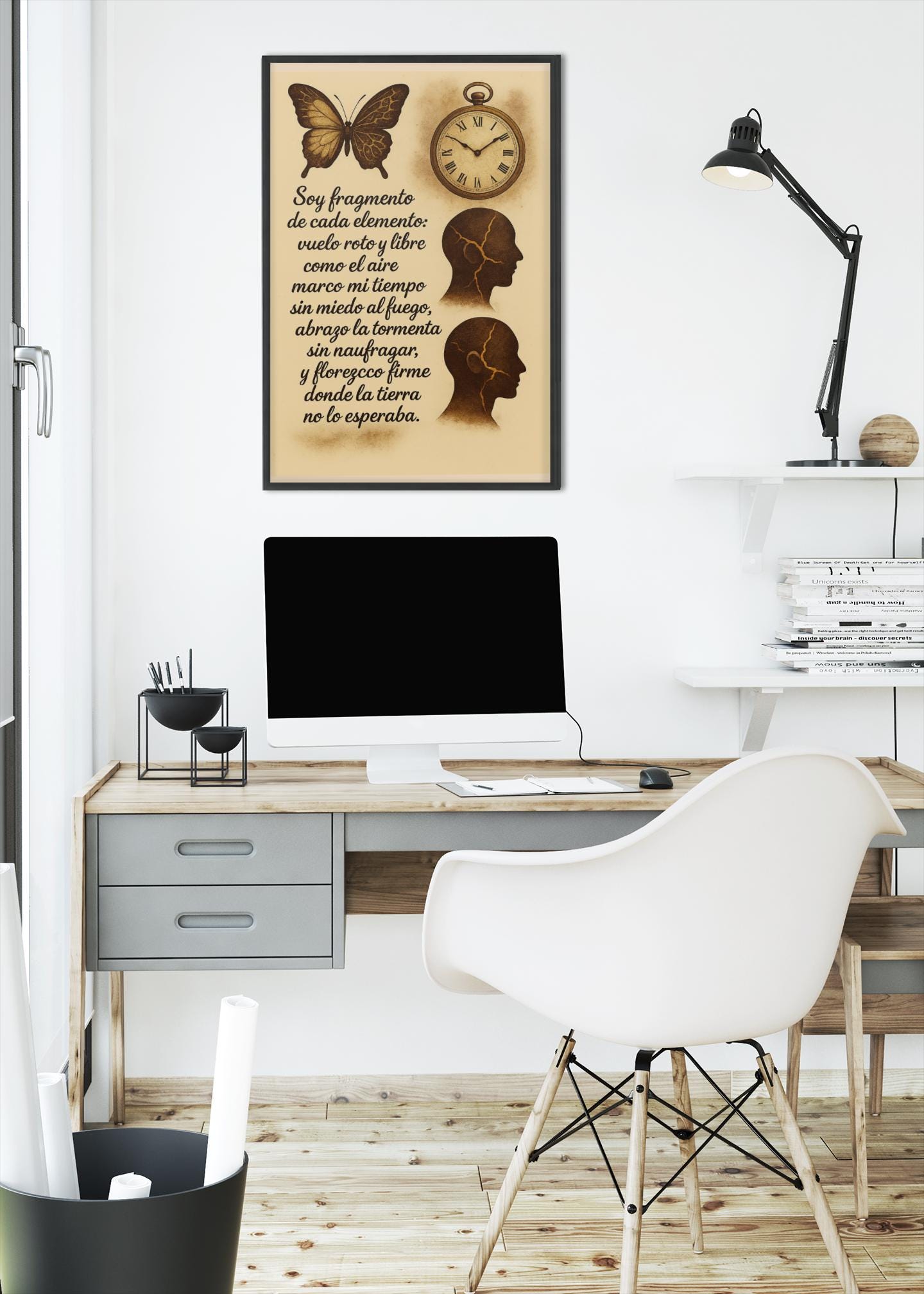 Wait or Be Eaten – Trading Psychology Poster | Digital Wall Art for Forex Traders & Funded Account Mindset
