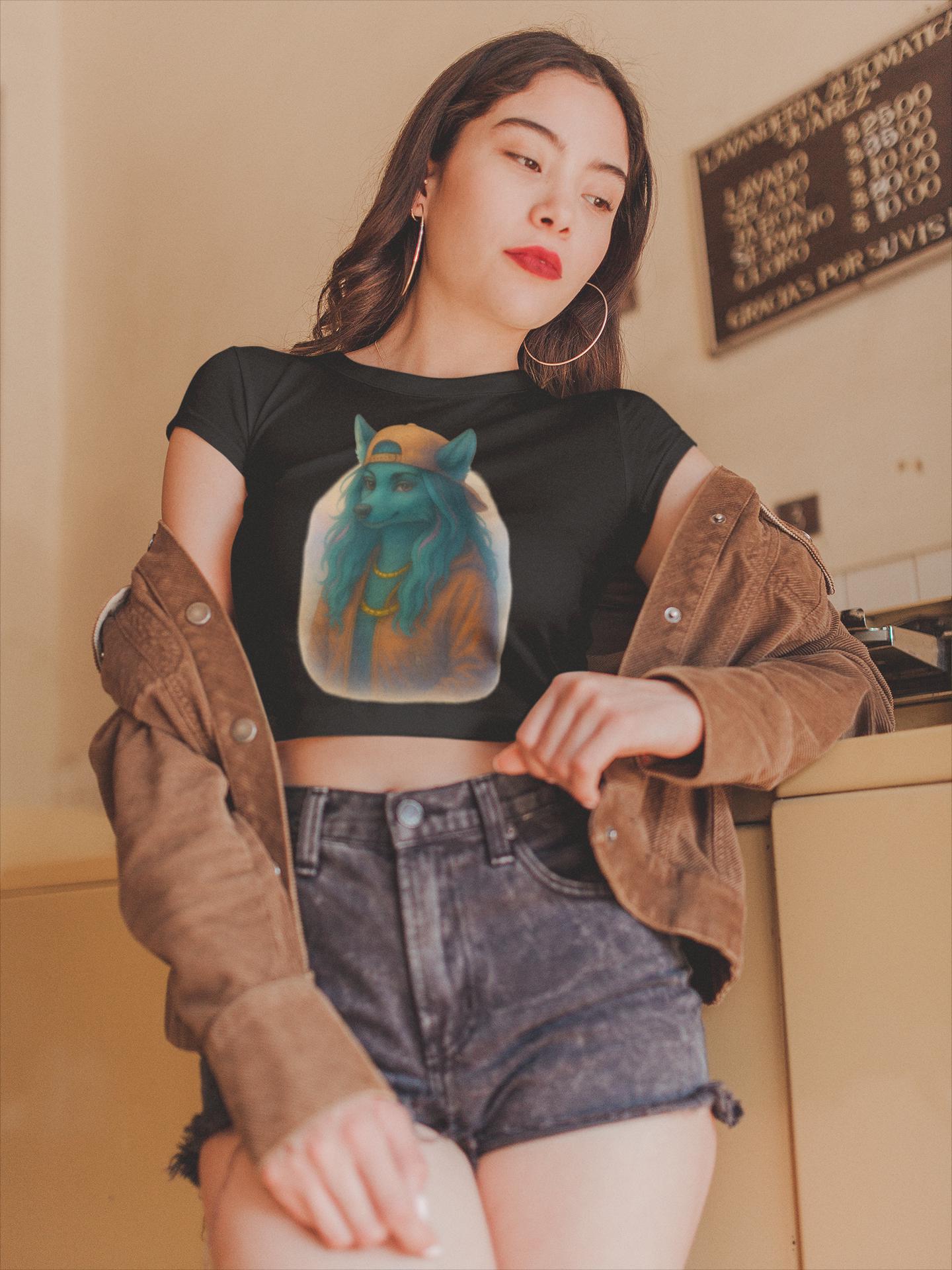 Emotional Urban Wolf Illustrated Tee - Bella Canvas 3001, Streetwear with Purpose, Gift for Strong Women, Fashion with Meaning, Feminine