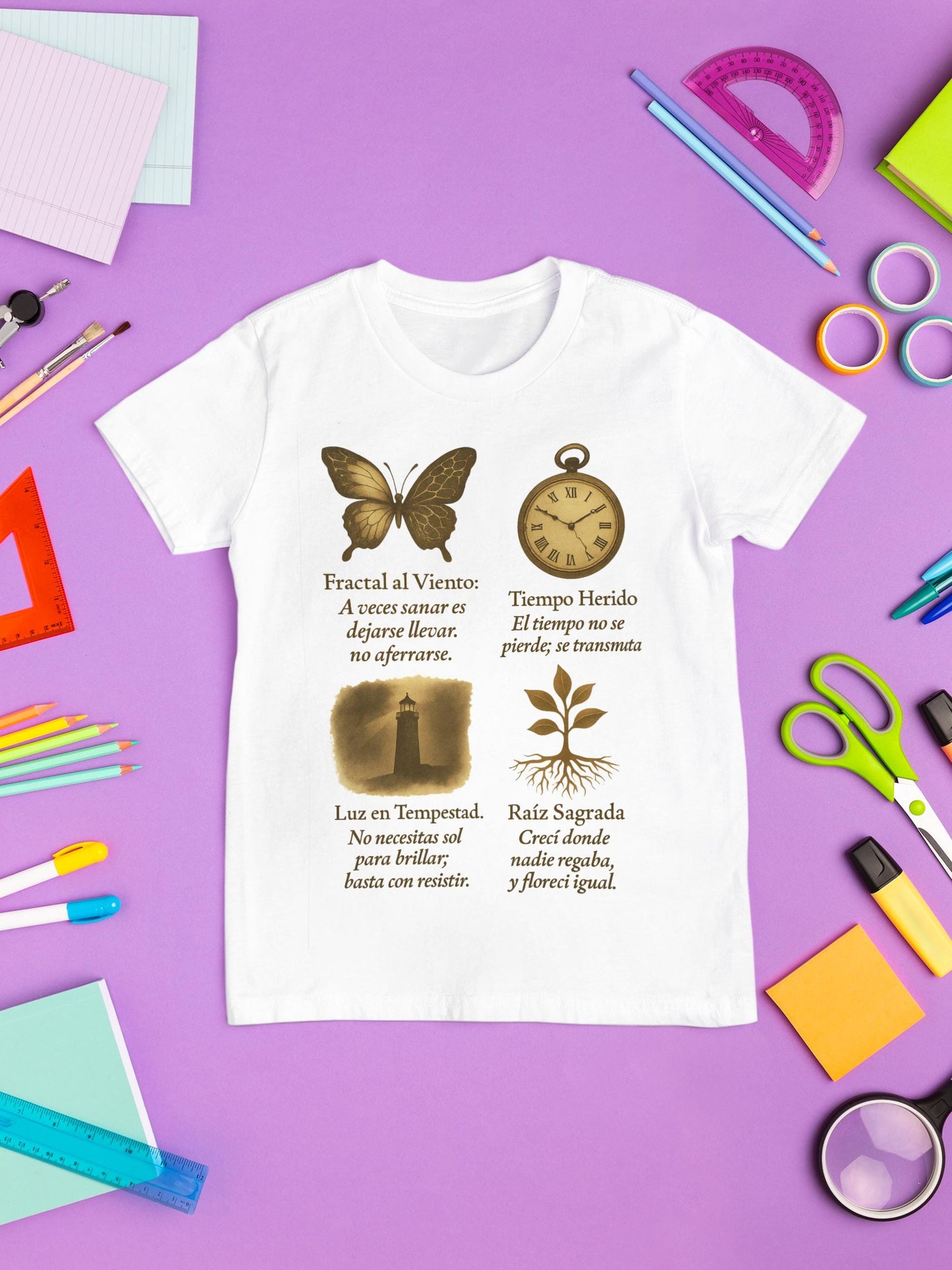 Butterfly Clock T Shirt, Symbolic Art Tee, Resilience & Healing Shirt, Unisex Gift, Vintage Nature Aesthetic, Emotional Design