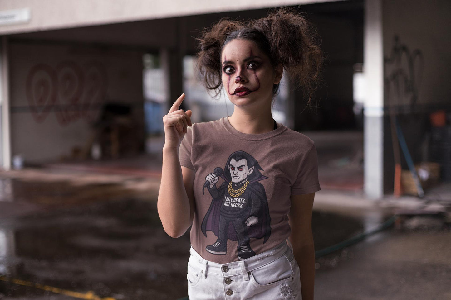 Vampire Trap King T-Shirt, Count Dracula Tee, Halloween Music Festival Shirt, Unisex Cotton Top