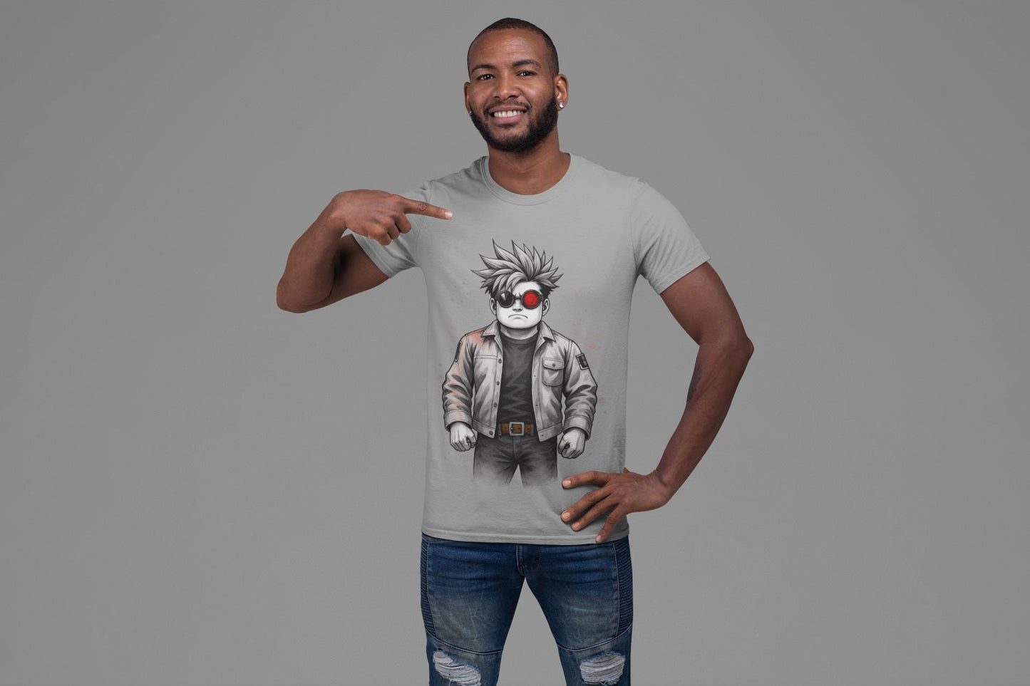 Cool Cartoon Character Graphic T-Shirt, Vintage Style Tee, Unisex Casual Wear, Gift for Anime Fans, Everyday Comfort, Birthday Present