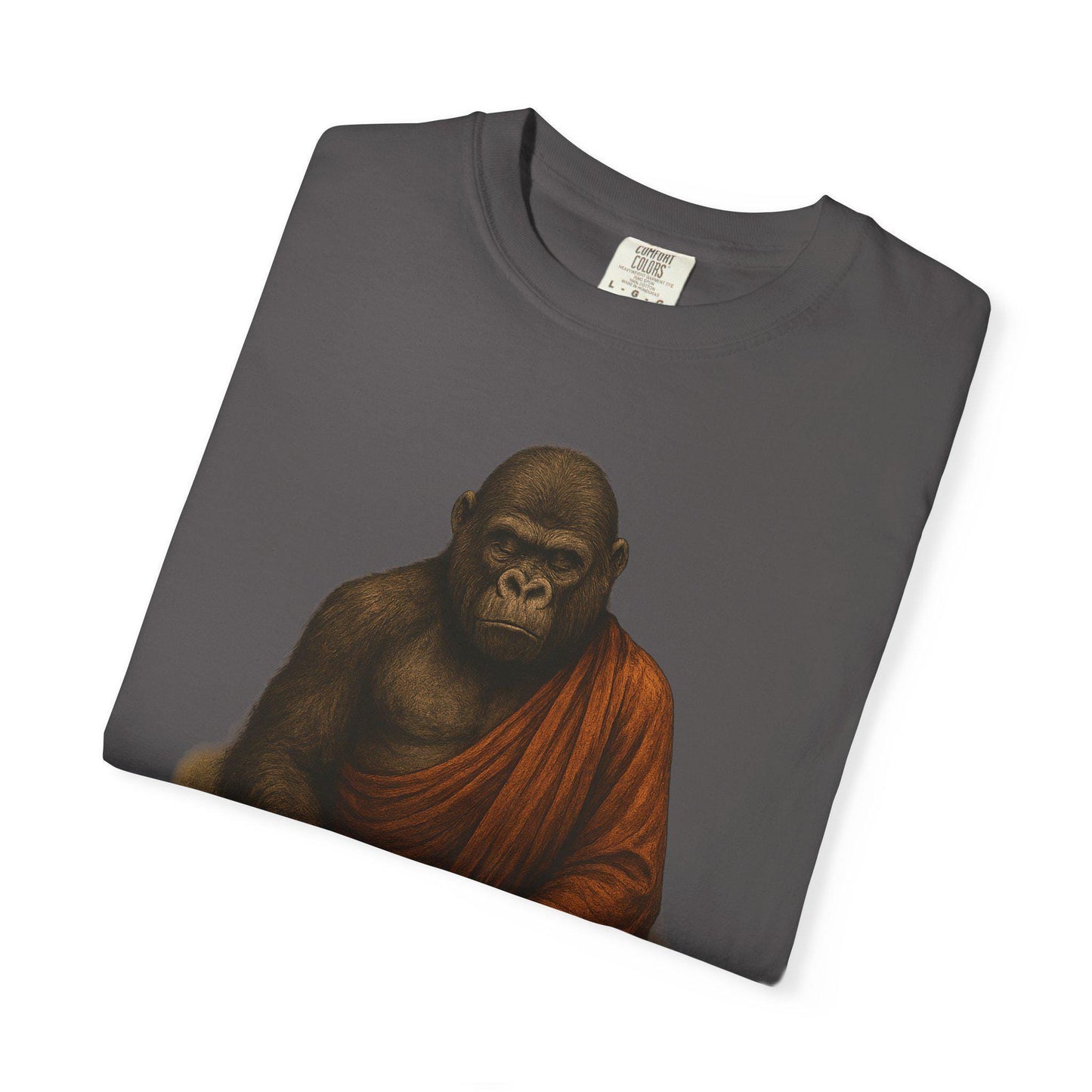 Zen Gorilla T-shirt, Spiritual Animal Tee, Comfort Colors Yoga Gift, Mindful Fashion, Relaxed Fit Unisex Shirt