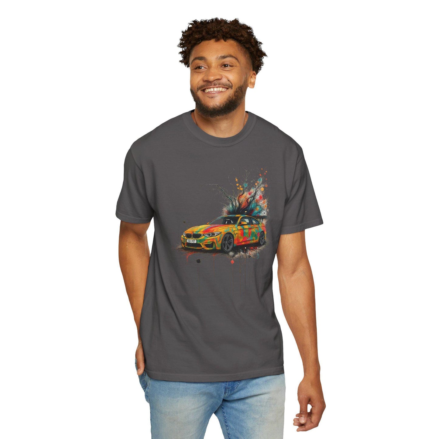 BMW Vibrant Branches T-shirt, Car Enthusiast Gift, Streetwear Artistic Tee, Festival Shirt, Urban Art Apparel