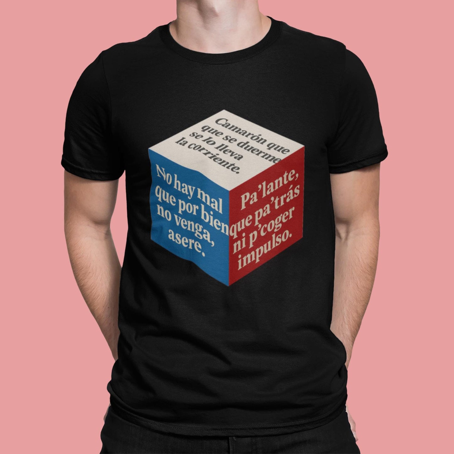 Cuban Flag 3D Cube Unisex T-Shirt - Caribbean Style, Latin Humor, Cultural Pride - Popular Phrases, Graphic Tee Shirt, Vacation Apparel,