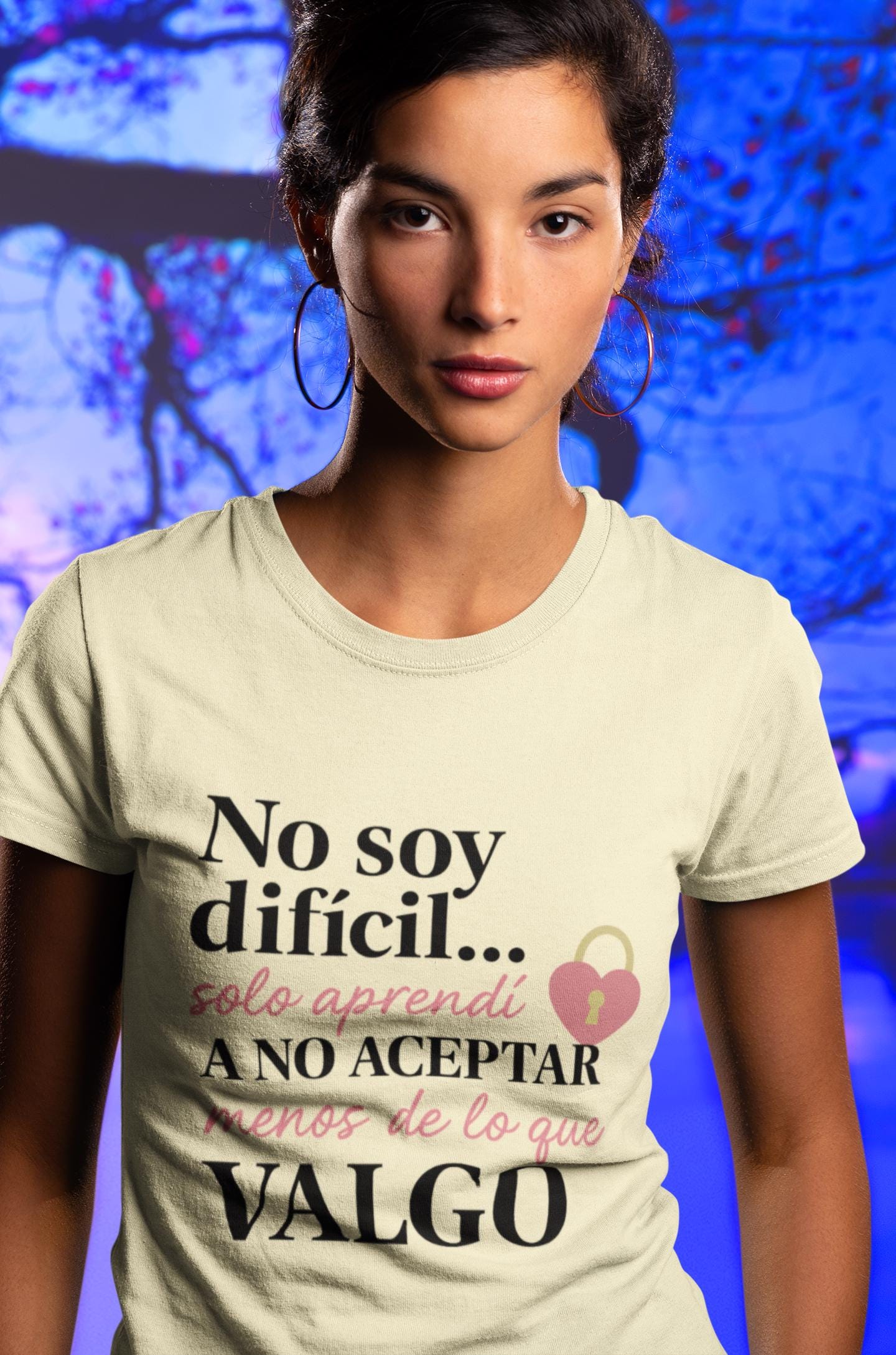 Self-Love T-Shirt - No Soy Difícil - Humor Autoestima Design, Unisex Tee, Positive Quote, Empowerment Shirt, Funny Graphic Tee, Spanish