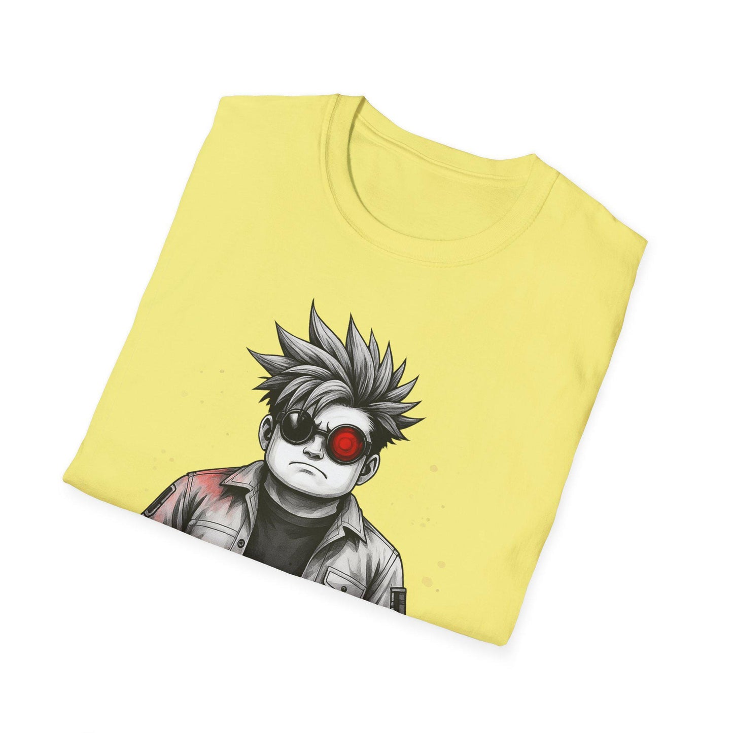 Cool Cartoon Character Graphic T-Shirt, Vintage Style Tee, Unisex Casual Wear, Gift for Anime Fans, Everyday Comfort, Birthday Present