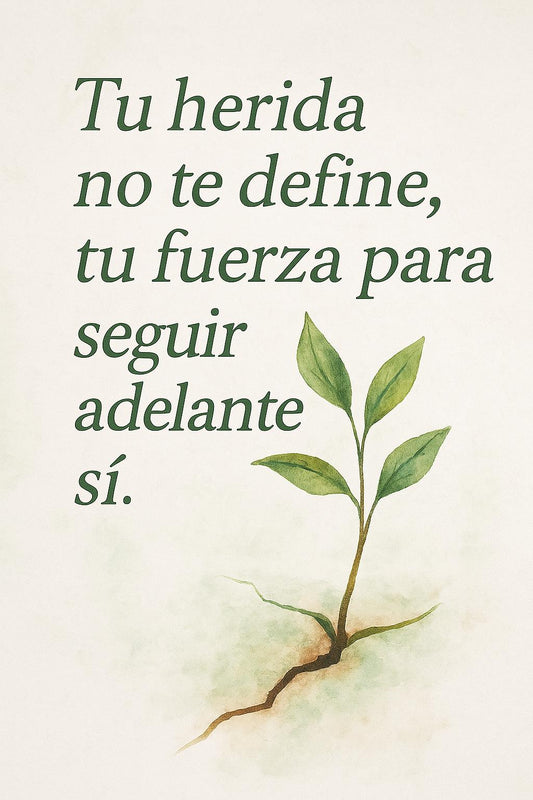Lámina motivacional – Tu herida no te define – PDF digital para imprimir