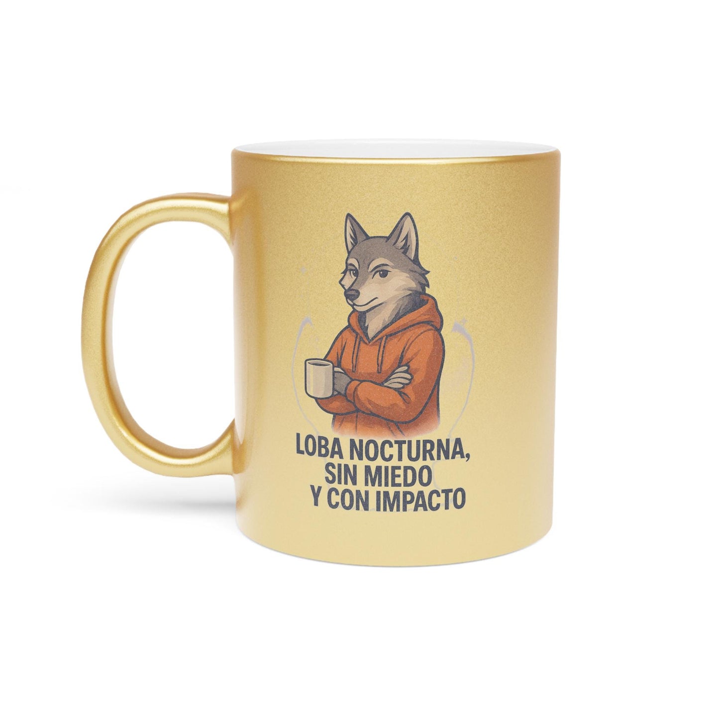 Metallic Mug, Loba Nocturna Urban Design | Silver