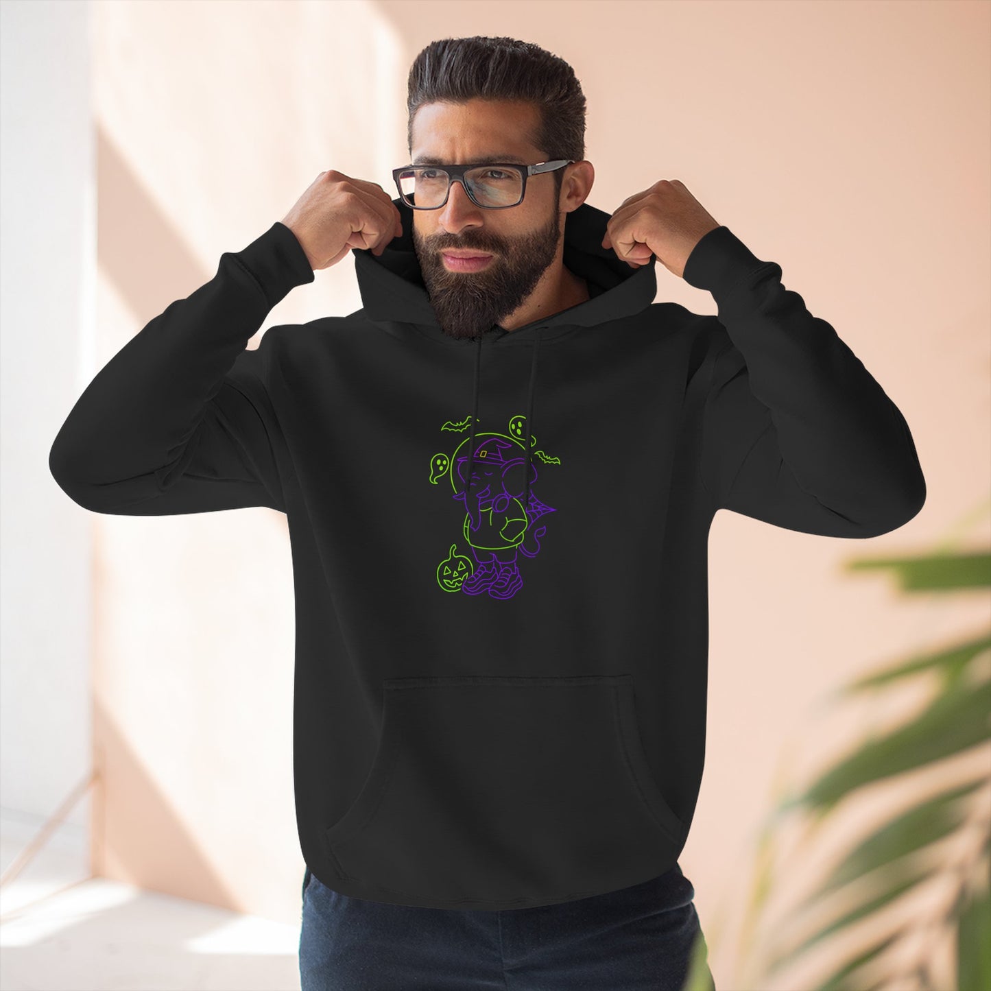 Festive Urban Elephant Hoodie