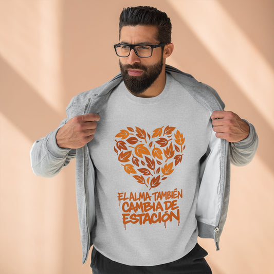 Autumnal Heart Unisex Crewneck Sweatshirt - Streetwear with a Poetic Twist