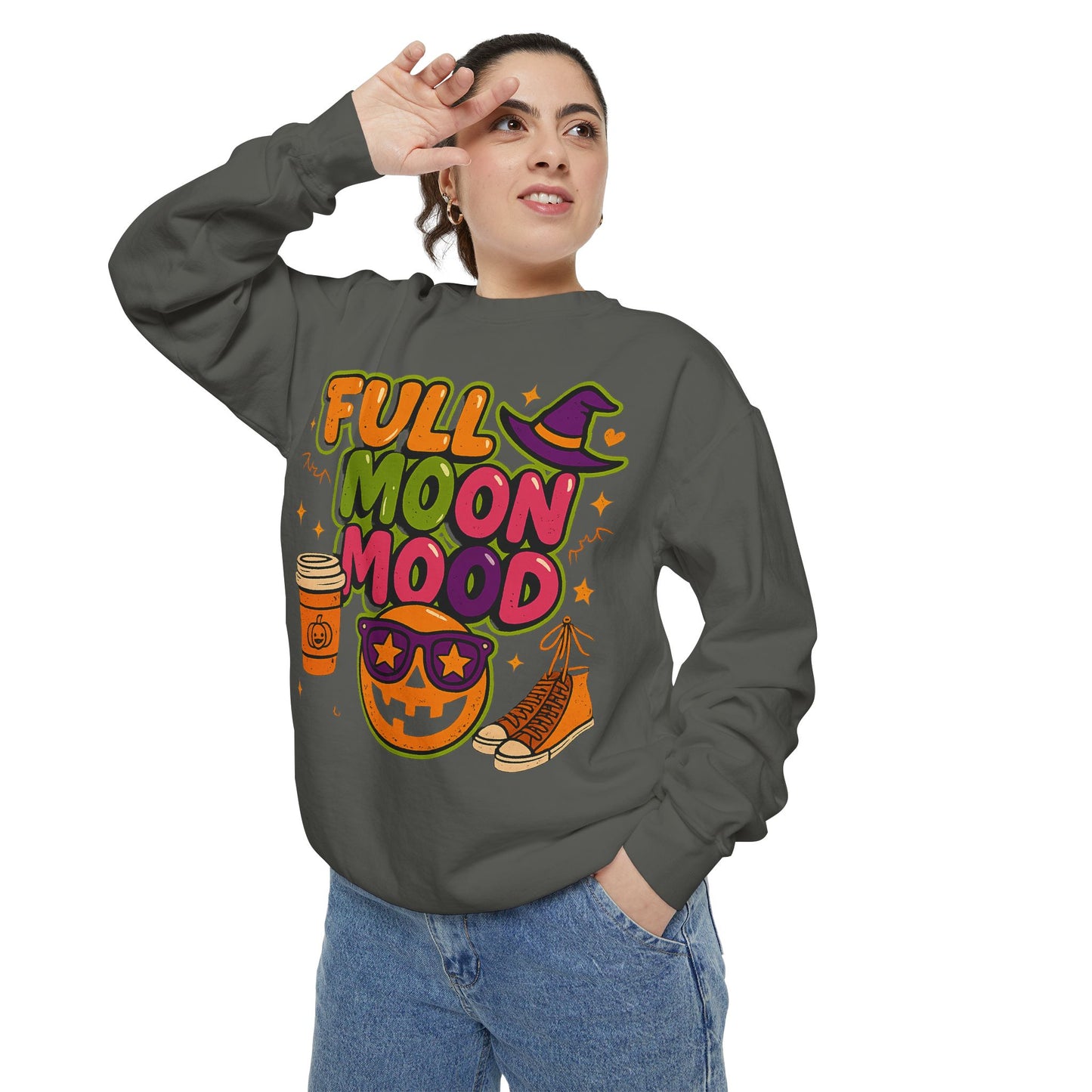 Full Moon Mood Sweatshirt - Halloween Unisex Apparel