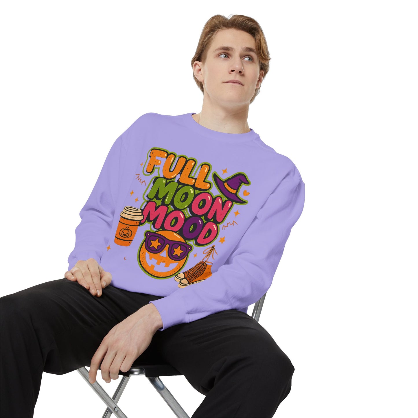 Full Moon Mood Sweatshirt - Halloween Unisex Apparel