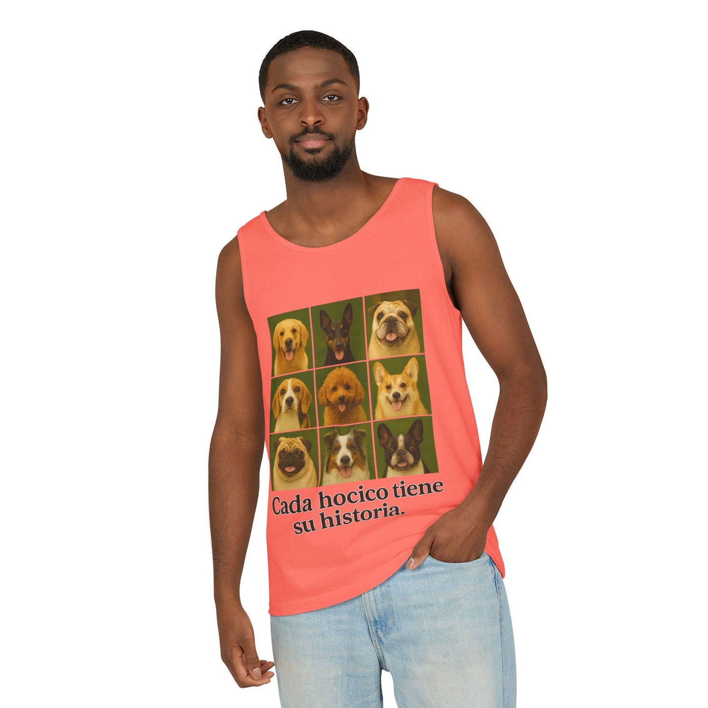 Dog Breeds Collage Tank Top - 'Every Snout Has Its Story' Inspirational Customized Shirt | Gift for Pet Lovers,Canine Medley Shirt,Animal