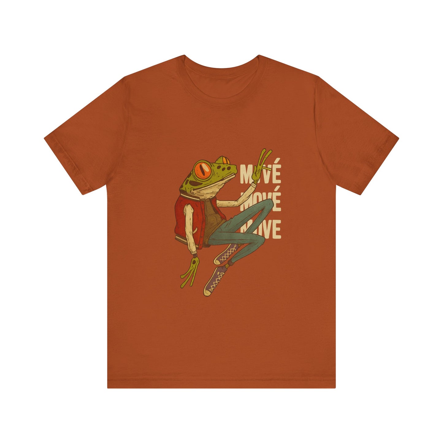 Street Routine Frog Unisex Jersey Short Sleeve Tee, Frog Lover Gift, Animal Print Shirt, Urban Frog Tee, Funny Amphibian Top, Streetwear