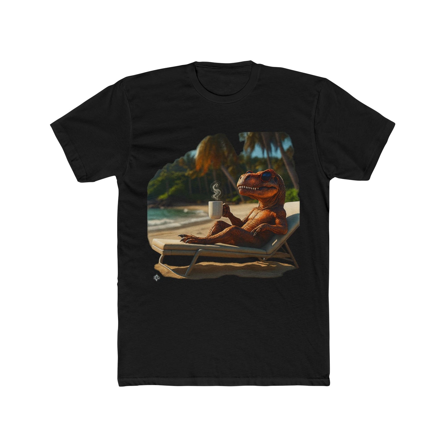 Dinosaurio en la Playa Unisex Tee