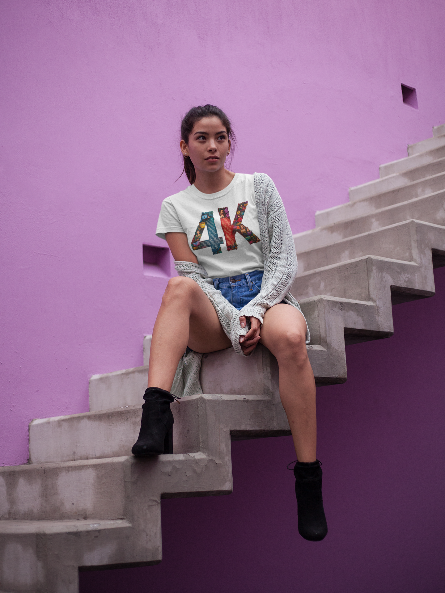 4K Vision Unisex Heavy Cotton Tee - Exclusive Design for Creators and Dreamers