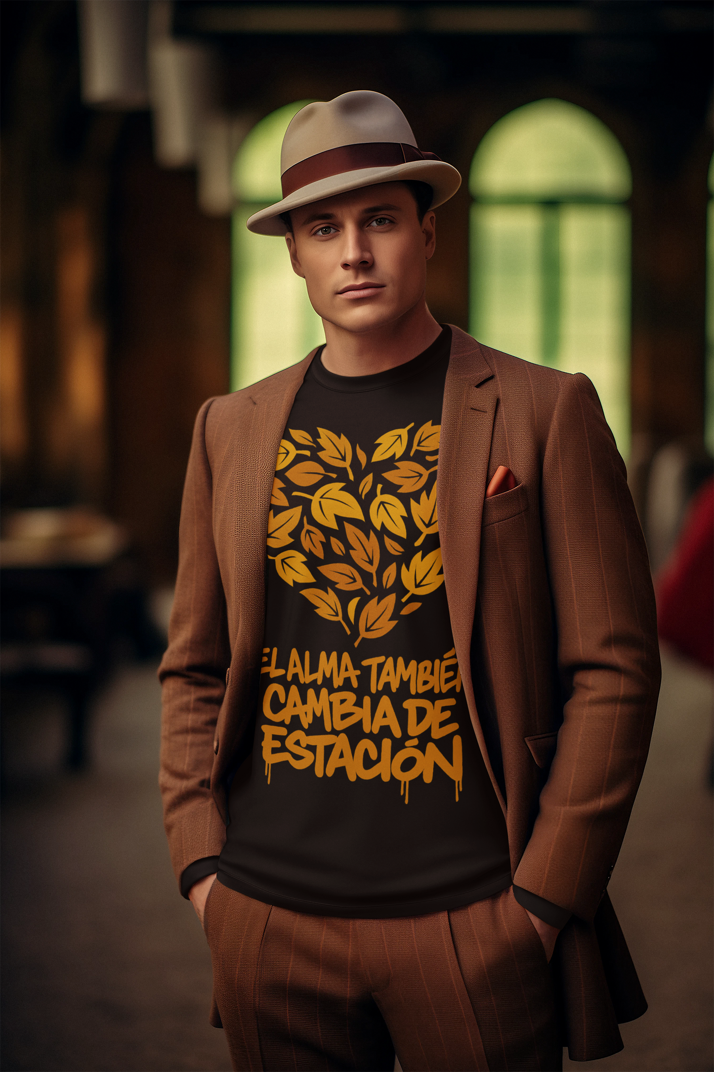 Autumnal Heart Unisex Crewneck Sweatshirt - Streetwear with a Poetic Twist