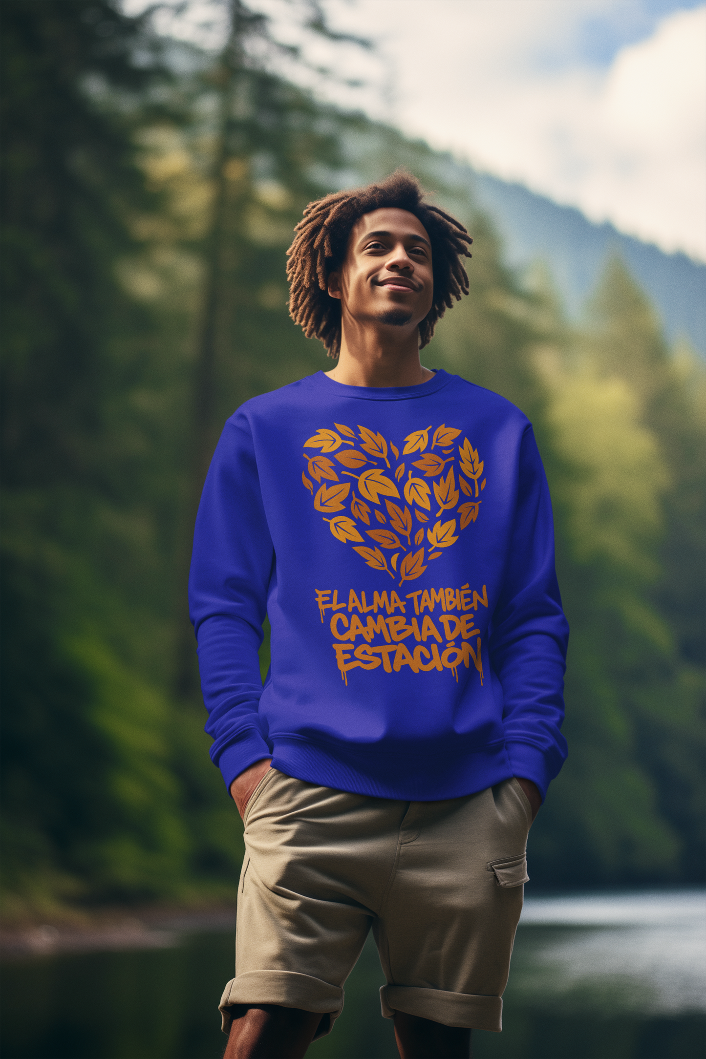 Autumnal Heart Unisex Crewneck Sweatshirt - Streetwear with a Poetic Twist