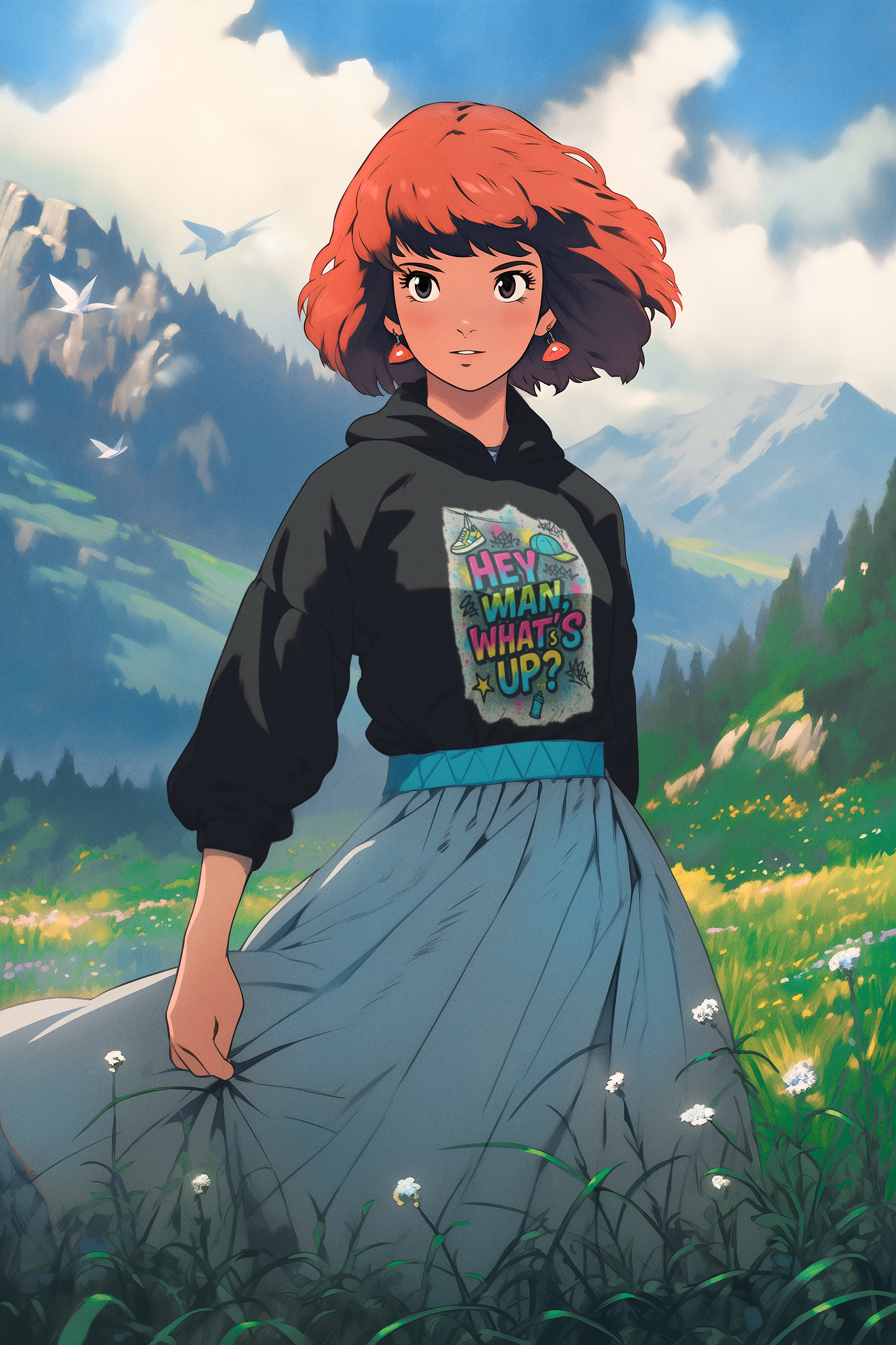 Graffiti Unisex Hoodie with DiseConSentido Design