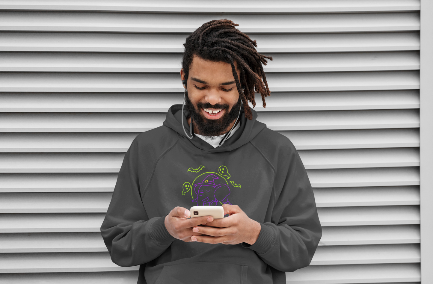 Festive Urban Elephant Hoodie