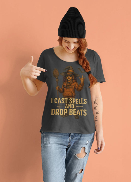 Witch T-Shirt, Funny Halloween Tee, Hip Hop Reggaeton Clothing, Halloween Costume, Spooky Season Shirt, Unisex Jersey Short Sleeve Tee