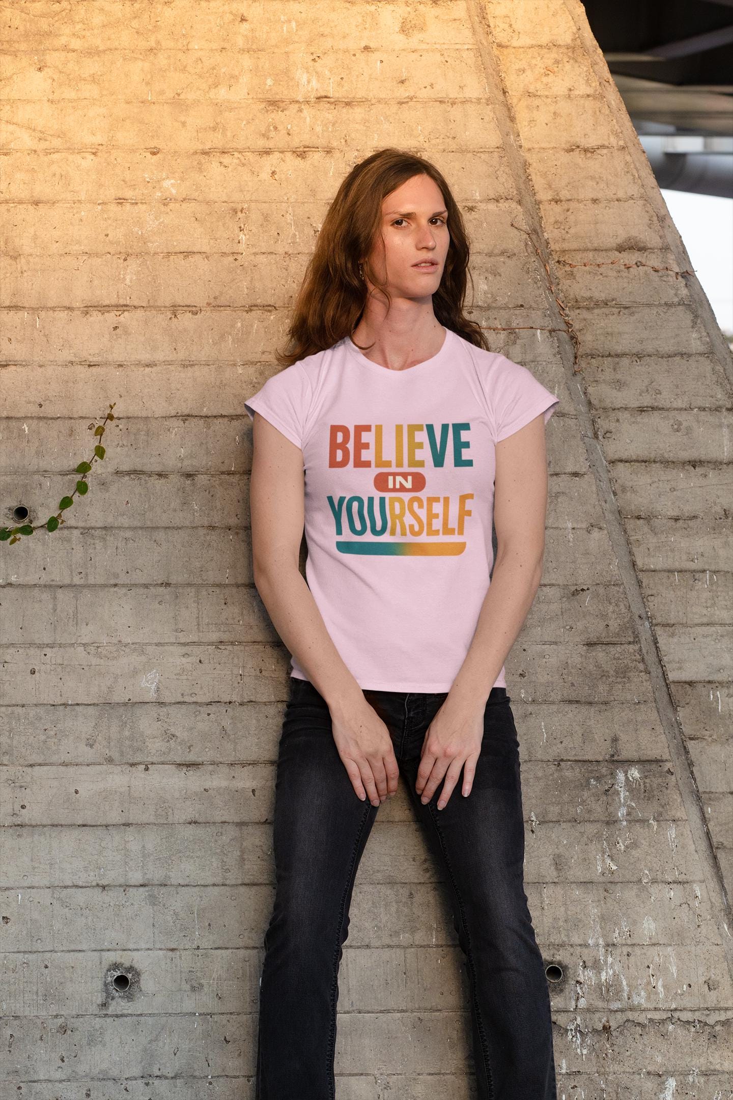 Believe in Yourself Unisex T-Shirt, Empowering Inspirational Tee, Positive Confidence Shirt, Gift for Him Her, Lightweight Breathable Cotton