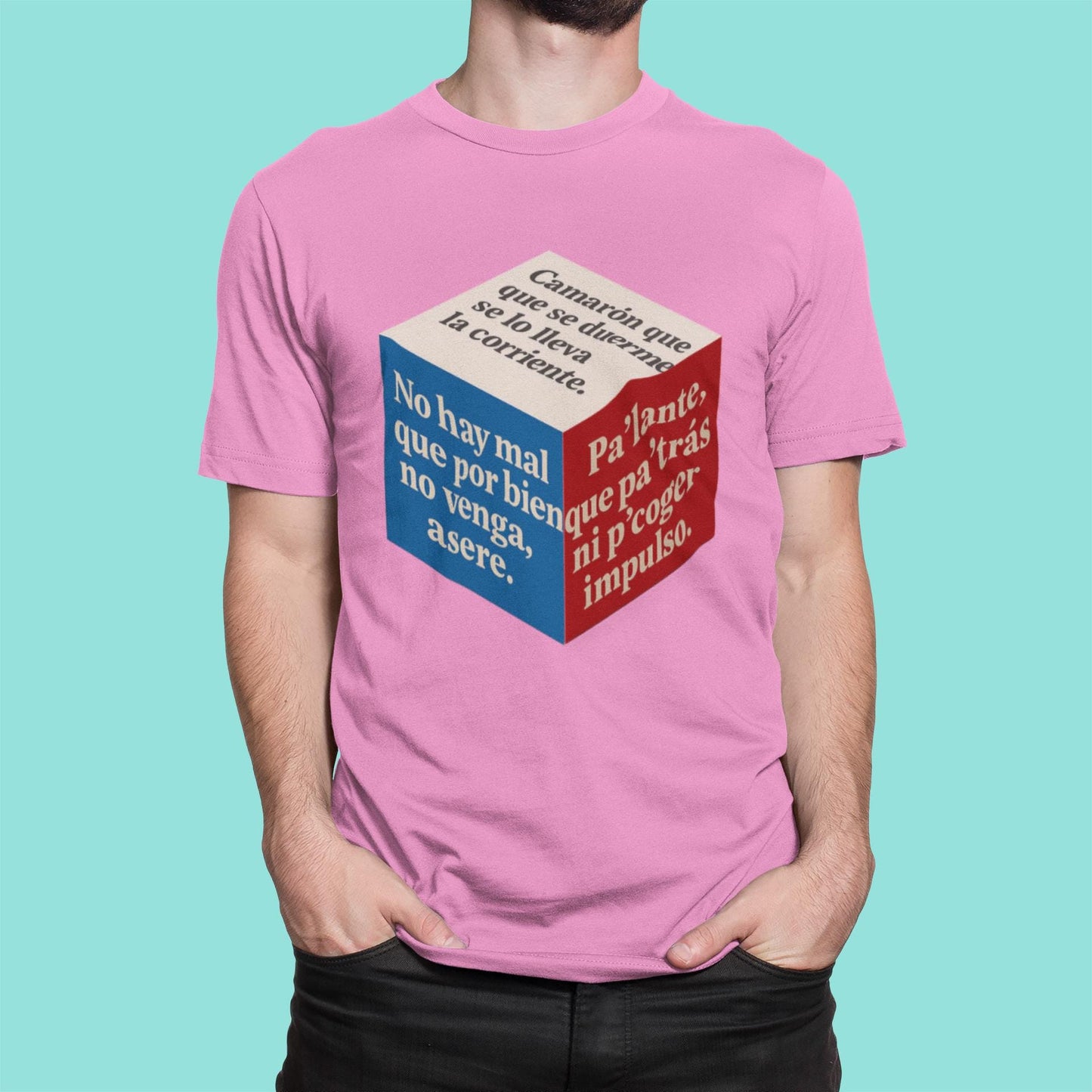 Cuban Flag 3D Cube Unisex T-Shirt - Caribbean Style, Latin Humor, Cultural Pride - Popular Phrases, Graphic Tee Shirt, Vacation Apparel,