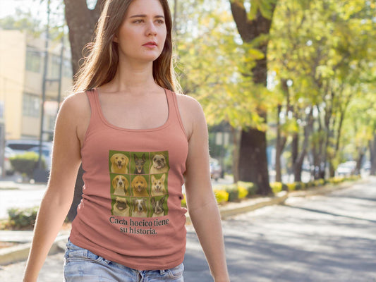 Dog Breeds Collage Tank Top - 'Every Snout Has Its Story' Inspirational Customized Shirt | Gift for Pet Lovers,Canine Medley Shirt,Animal