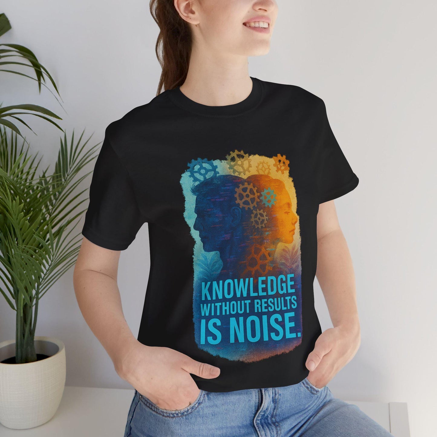 Glitch Minimalist Unisex Tee, Emotional Urban Streetwear Shirt, Gift for Traders, Powerful Quote T-shirt, Wearable Art