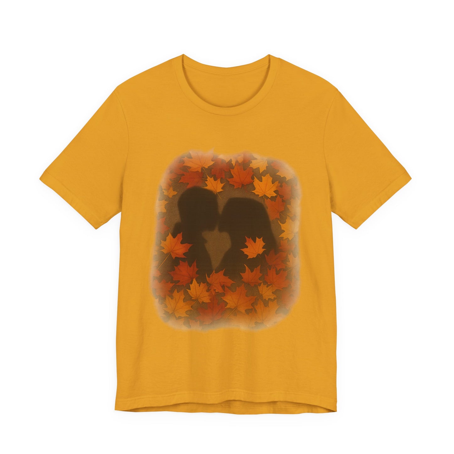 Fall Romance Short Sleeve Tee - Cozy Autumn Shirt, Perfect for Couple Gifts, Thanksgiving, Date Night, Love T-Shirt
