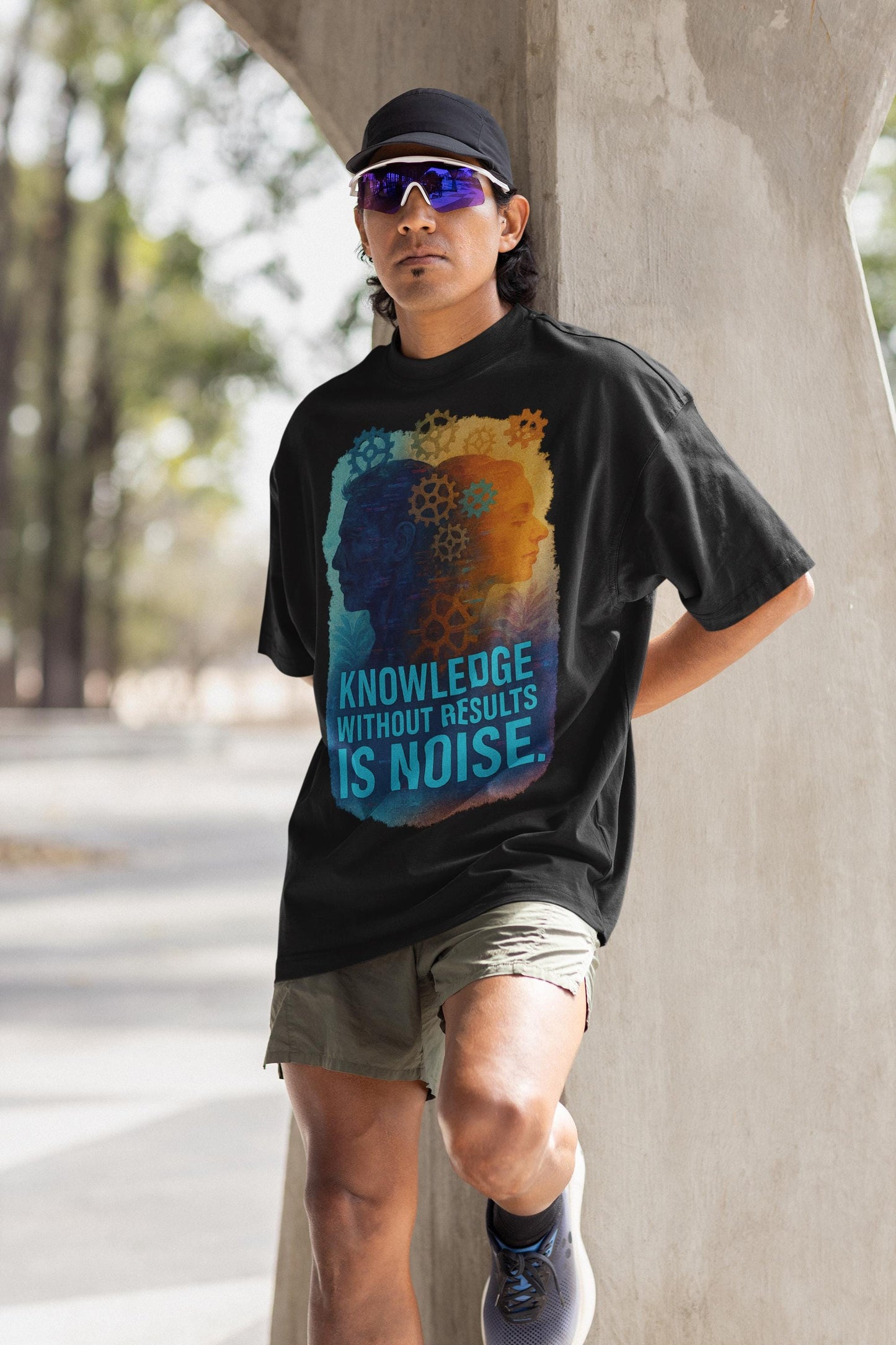 Glitch Minimalist Unisex Tee, Emotional Urban Streetwear Shirt, Gift for Traders, Powerful Quote T-shirt, Wearable Art