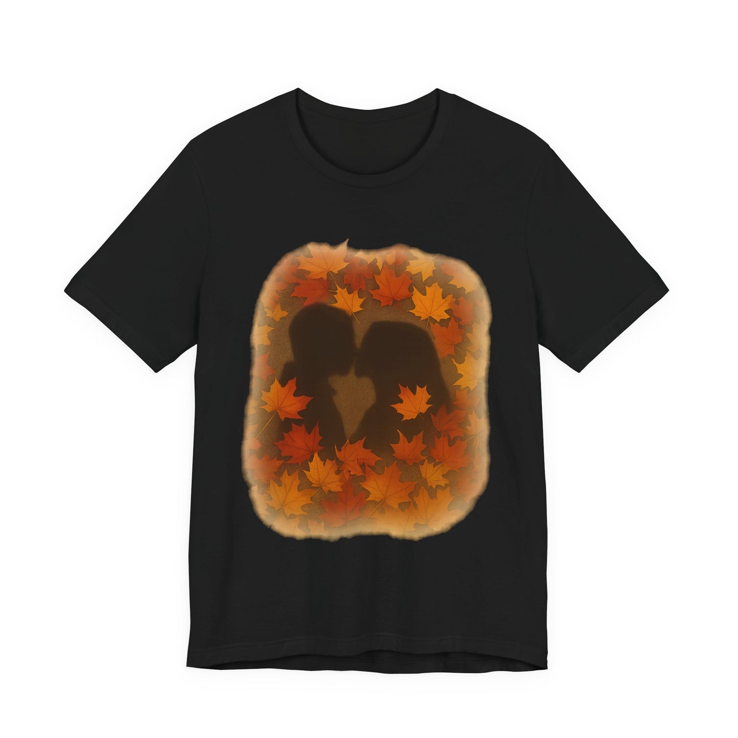 Fall Romance Short Sleeve Tee - Cozy Autumn Shirt, Perfect for Couple Gifts, Thanksgiving, Date Night, Love T-Shirt