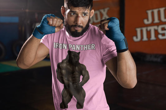 Iron Panther Unisex T-shirt - Bold Graphic Tee, Strength Resilience Style, Gym Lover Streetwear, Premium Comfort Colors, Unique Gift, US
