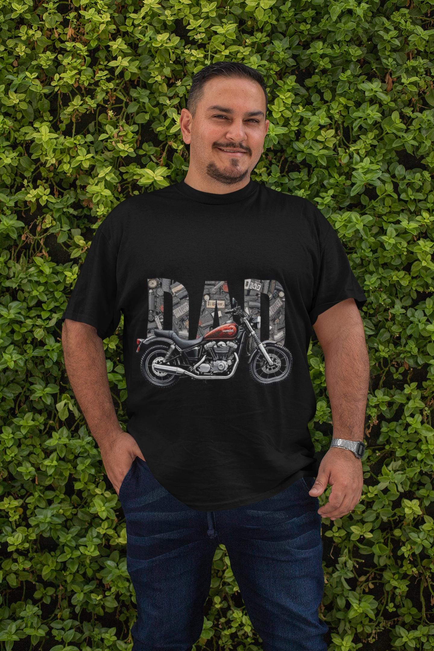 Día del Padre Unisex Softstyle T-Shirt para amantes de las motos, regalo para papá, camisa de manga corta