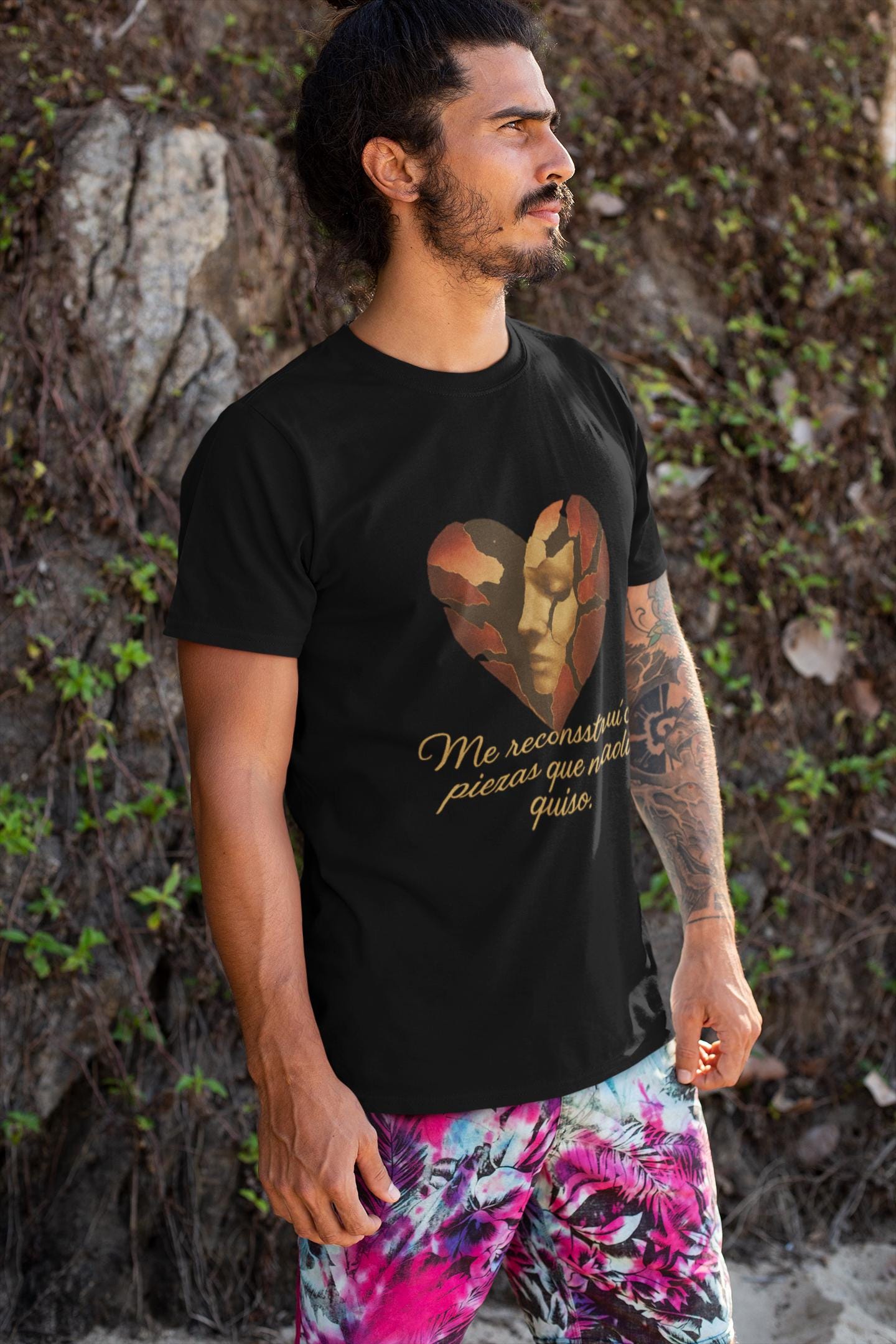 Resilient Transformations T-shirt, Rebuild, Imperfect Beauty, Surreal Face Tee, Healing Gift, Empowering Shirt