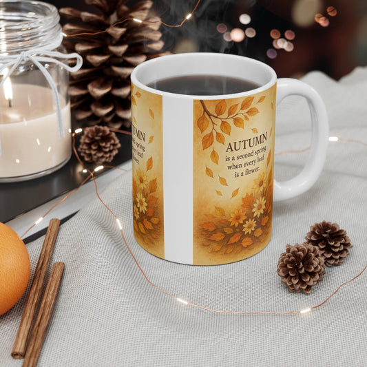 Autumn Mugs, Coffee Cup, Fall Tea Mug, Seasonal Drinkware, October Kitchen Decor