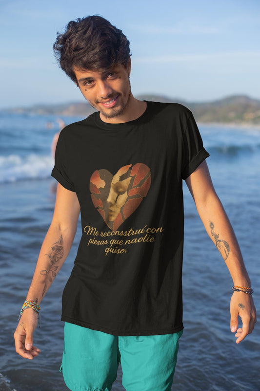 Resilient Transformations T-shirt, Rebuild, Imperfect Beauty, Surreal Face Tee, Healing Gift, Empowering Shirt