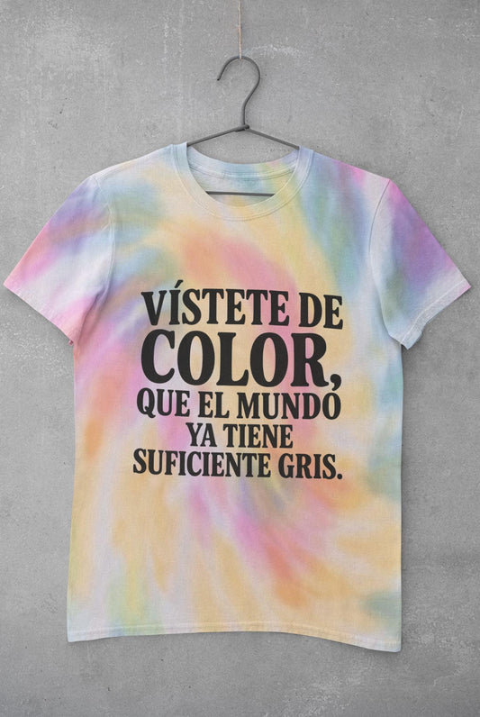 Spiral Tie-Dye Tee - Vístete de Color | Festival Shirt, Summer Outfit, Artistic Gift, Vibrant Boho Fashion