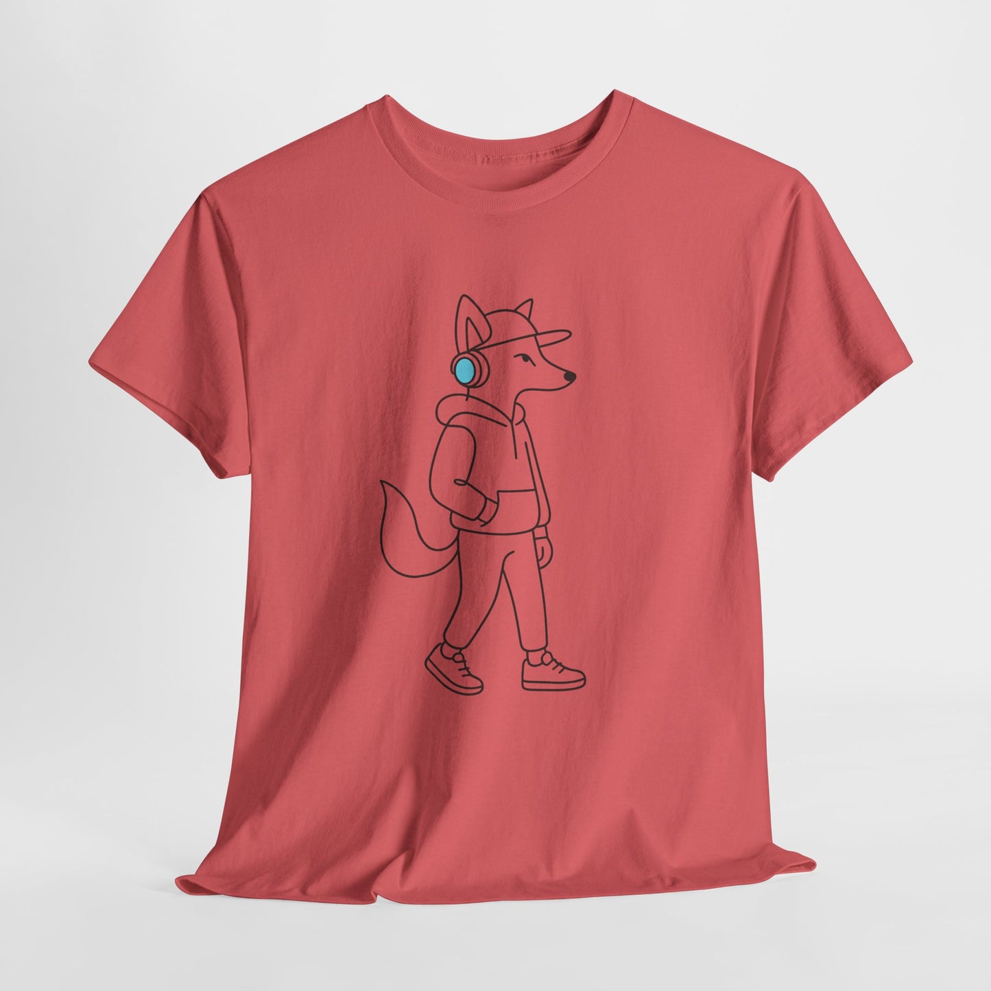 Neon Cat Tee - Urban Streetwear Unisex Minimalist T-Shirt