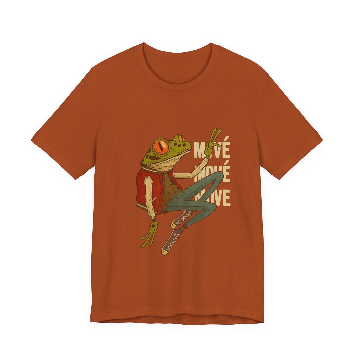 Street Routine Frog Unisex Jersey Short Sleeve Tee, Frog Lover Gift, Animal Print Shirt, Urban Frog Tee, Funny Amphibian Top, Streetwear